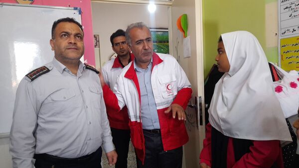 مانور سراسری زلزله در دبستان یکتا شهرستان قائمشهر
