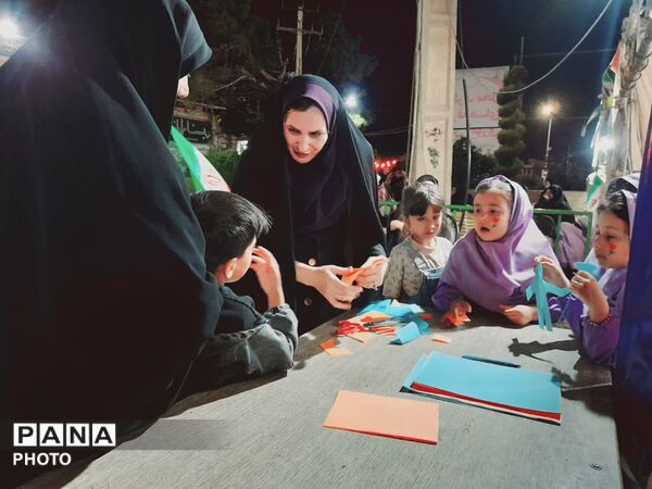 موکب دبستان سرای امید در پاتوق نوجوان مبارز تفت