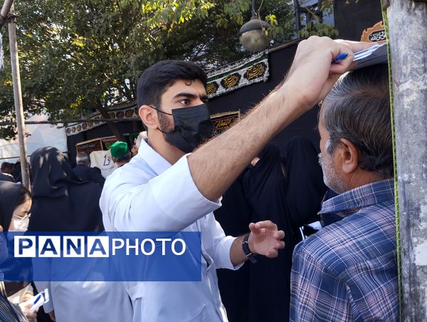 حضور جاماندگان اربعین حسینی در جوار امام مهربانی‌ها