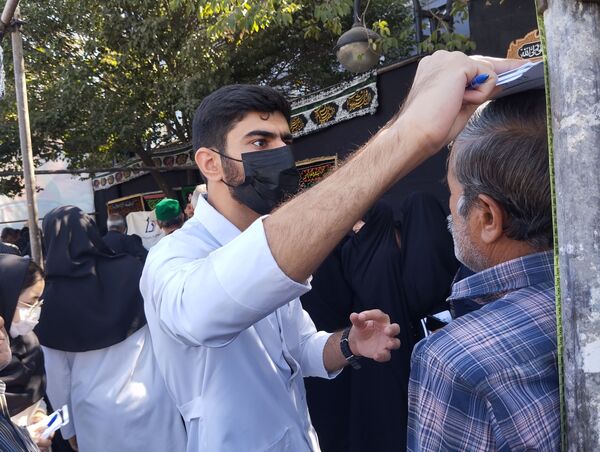 حضور جاماندگان اربعین حسینی در جوار امام مهربانی‌ها