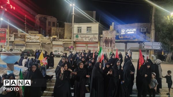 خشم و اندوه در میدان امام حسین الیگودرز اربعین رهبر شهید