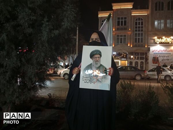 حضور گسترده و پرشور مردم انقلابی نیشابور در مراسم شهادت رهبر شهید 