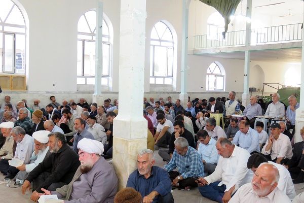 مراسم قرائت دعای عرفه در شهر درق 