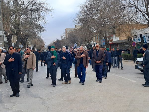 مراسم دسته روی و سینه زنی مردم آشخانه به مناسبت شهادت امام علی (ع)