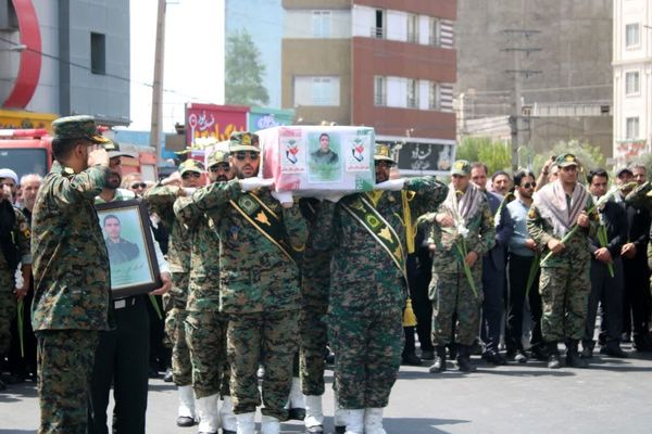 تشییع پیکر شهید محمد نعمتی سعیدآبادی در شهرستان بهارستان