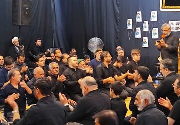 شام غریبان حسینی در مسجد جامع شهر بار