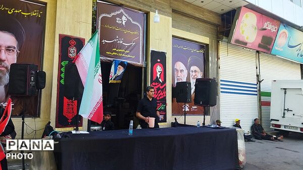 موکب قائد شهید در خیابان مصباح یزدی مشهد 
