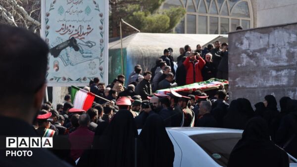 تشییع پیکر بسیجی آسمانی «امیر وجیهی‌نیا»