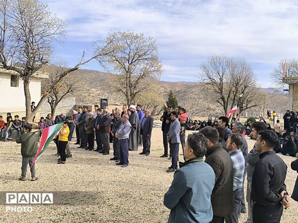 ندای مرگ بر آمریکا و اسرائیل مردم حماسه‌ساز میانکوه 