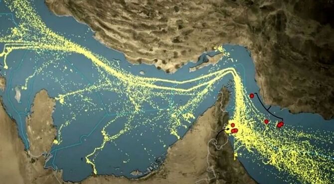 تنگه هرمز مسیر عبور حجم بزرگی از نفت و گاز جهان 