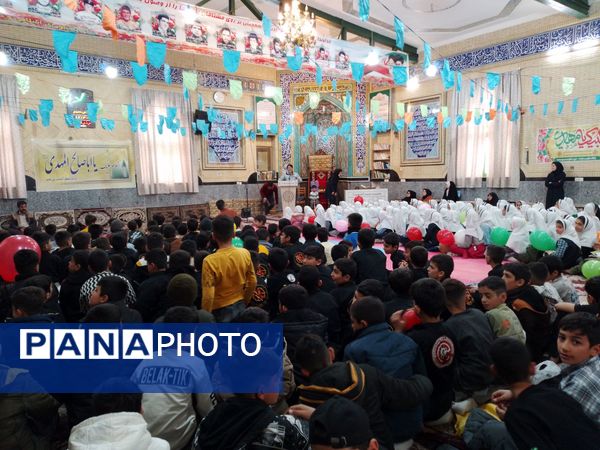 جشن نیمه شعبان دانش‌آموزان باهنر در حسینیه سیدالشهدا