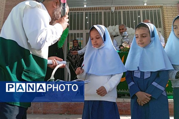 حضور خادمین امام رضا (ع) در دبستان دخترانه آیین روشن