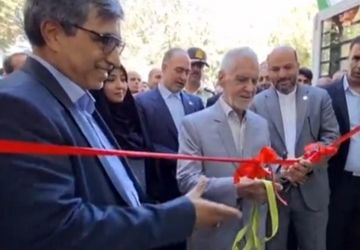 آئین افتتاح و بهره برداری سه پروژه عمرانی و سه پروژه آموزشی شهرستان مبارکه