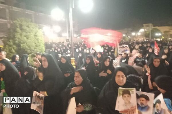 شکوه بیعت اهالی زرقان با آرمان‌های رهبر شهید