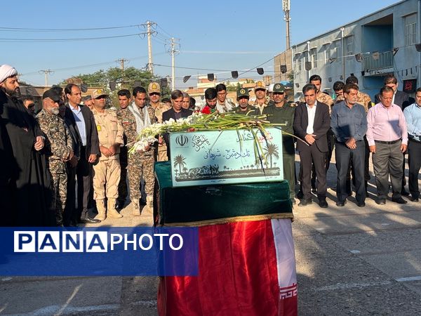 مراسم استقبال و تشییع پیکر پاک شهید گمنام در شهرستان دهلران 