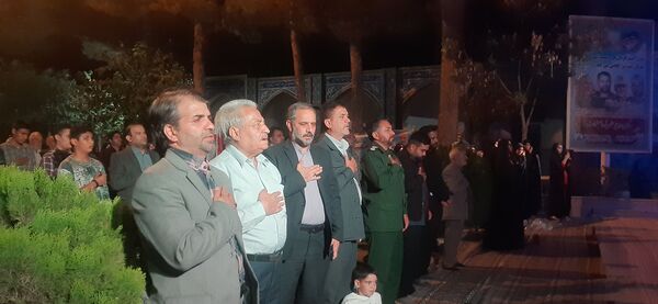 مراسم مهمانی شهدا در گلزار شهدای بهشت فضل نیشابور 