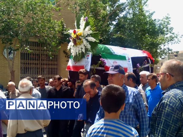 تشییع پیکر مطهر شهیده مریم قنبریان شهید جنایت رژیم صهیونیستی در آستان مقدس حضرات سیدالکریمان