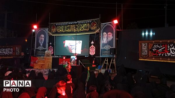نهمین شب از سوگواره بزرگ محرم در میدان شهید بهشتی پلدختر 