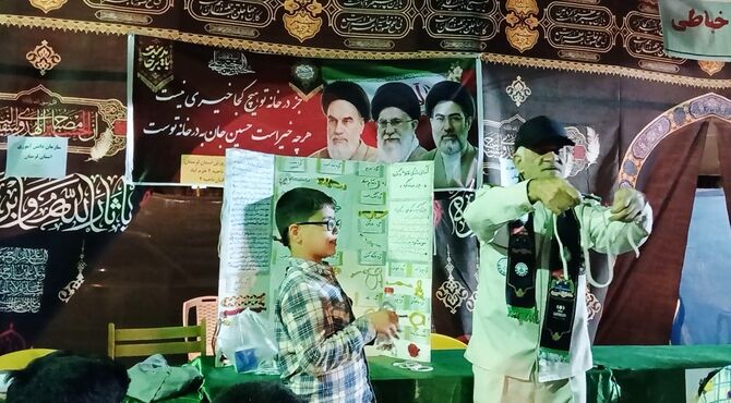 حضور سازمان دانش‌ آموزی لرستان در موکب تعزیه اعظم با رویکرد آموزش و خدمت‌ رسانی