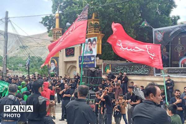 نمایی از عاشورا حسینی در روستا رویین