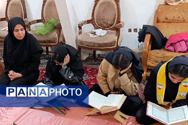 محفل انس با قرآن دانش آموزان دبیرستان مهر
