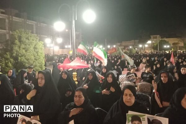 شکوه بیعت اهالی زرقان با آرمان‌های رهبر شهید