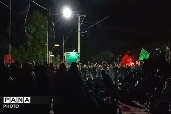 مراسم شام غریبان سالار شهیدان  در حسینیه شهدای شهر بار