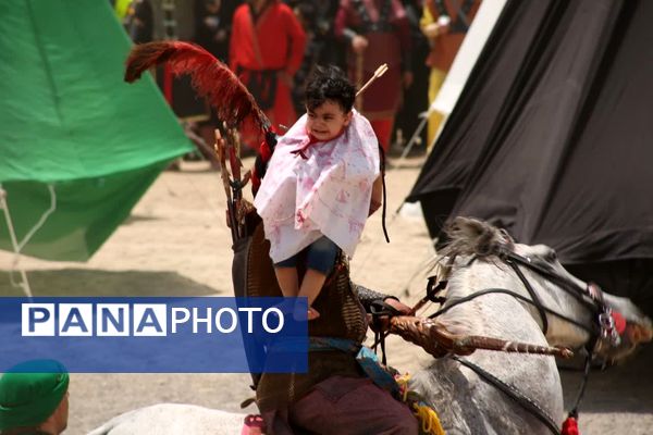 مراسم خیمه سوزی هیات «خیام الحسین» در قم