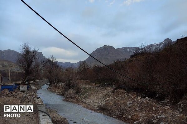 تصاویر زیبا از شهر بار پس از بارش برف و باران در ارتفاعات
