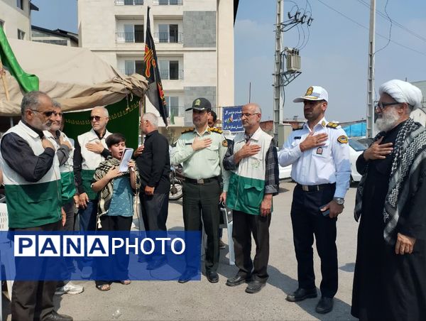 برپایی موکب امام رضا(ع) در میاندورود 