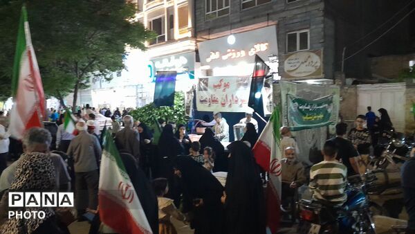  موکب سرداران مقاومت میزبان سنگربان نیشابوری برای هشتادمین شب 