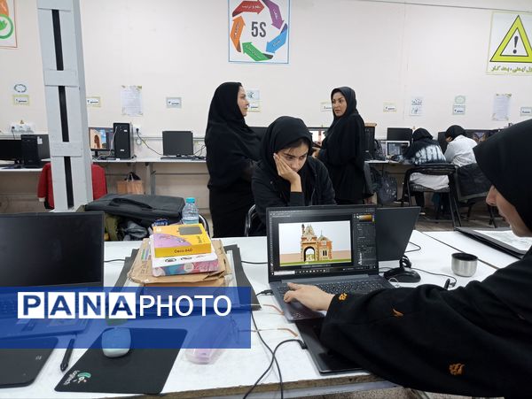 بازدید کارشناسان فحک از هنرستان فلسطین