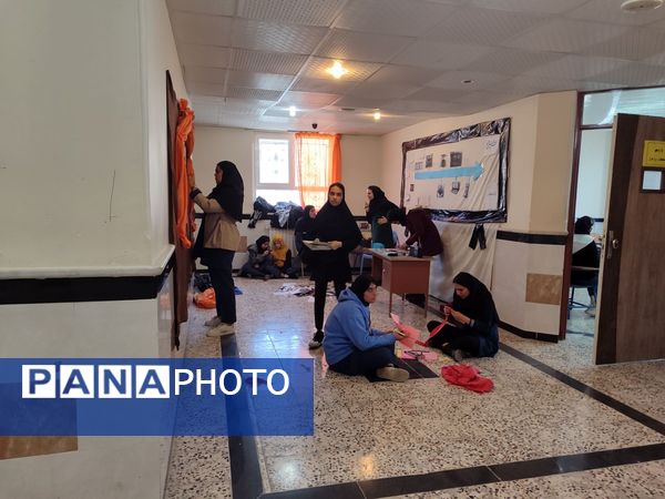 فضا‌سازی مدرسه انقلاب در هنرستان بصیرت آشخانه