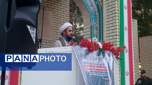 مراسم غبارروبی لاله زار شهرستان نیشابور به مناسبت گرامیداشت هفته معلم 