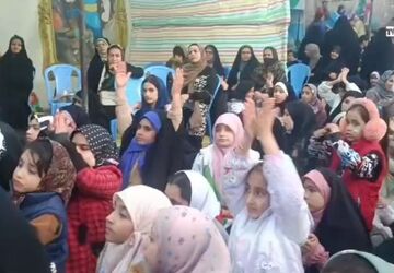 جشن میلاد کریمه اهل‌بیت در موکب ایران قوی؛بیجار سربلند