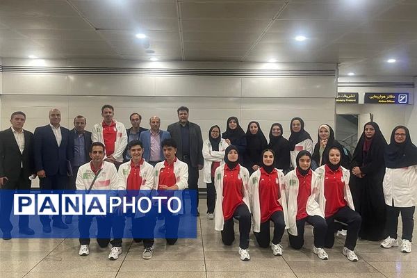 آیین بدرقه کاروان ورزشی دانش‌آموزی مسابقات جهانی صربستان به میزبانی آموزش‌و‌پرورش ناحیه دو شهرری 