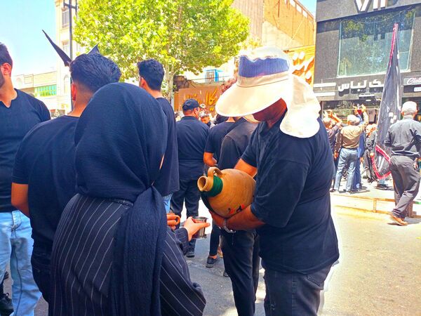 عزاداری هیأت های کاشمر در روز هفتم ماه محرم