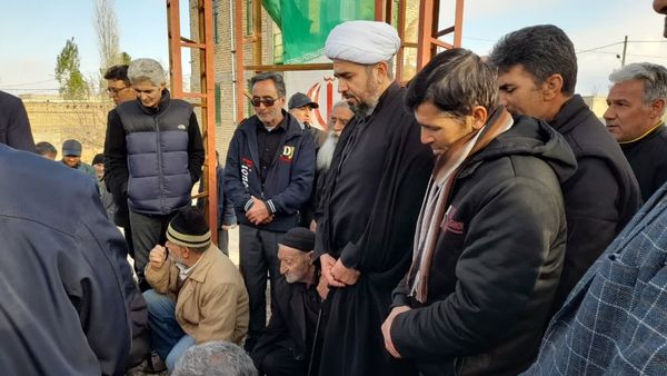 مراسم بزرگداشت سومین روز تدفین شهید گمنام در شهر قاضی