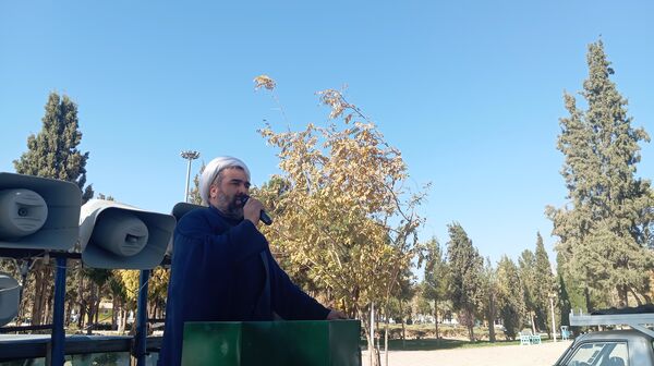 مراسم تشییع پیکر شهید گمنام  در شهرستان کاشمر 