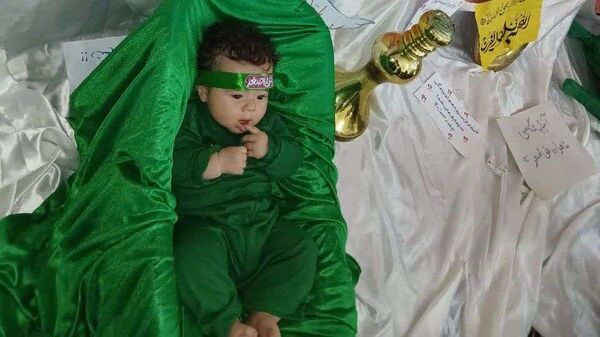 برگزاری مراسم شیرخوارگان حسینی در خلیل آباد