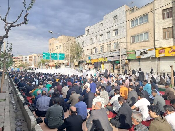 نماز عید فطر در مصلی شهرستان قدس