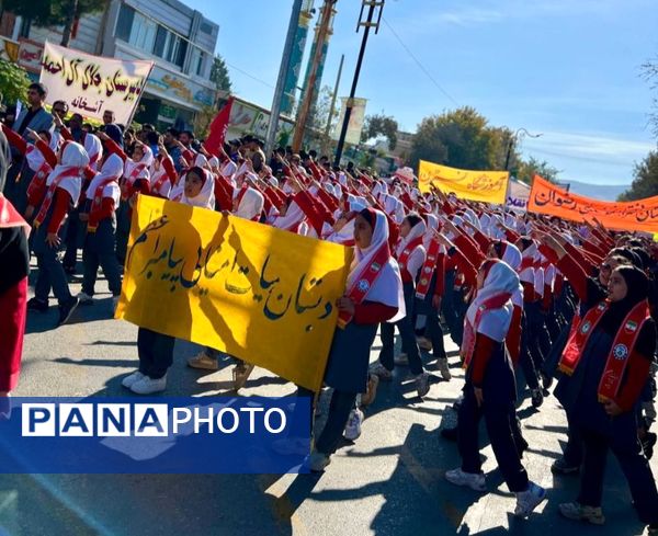 راهپیمایی روز ۱۳ آبان در شهرستان سملقان
