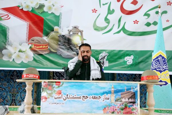 استقبال باشکوه مردم لنده از شهدای گمنام