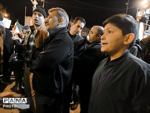 حضور ملت غیور بجنورد در شهرستان بجنورد  پی شهادت رهبر انقلاب 
