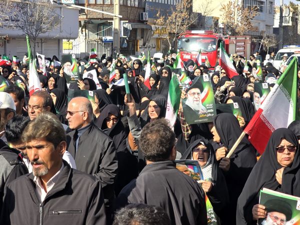 آیین تشییع پیکر مطهر شهید حافظ امنیت در شهرستان خواف 