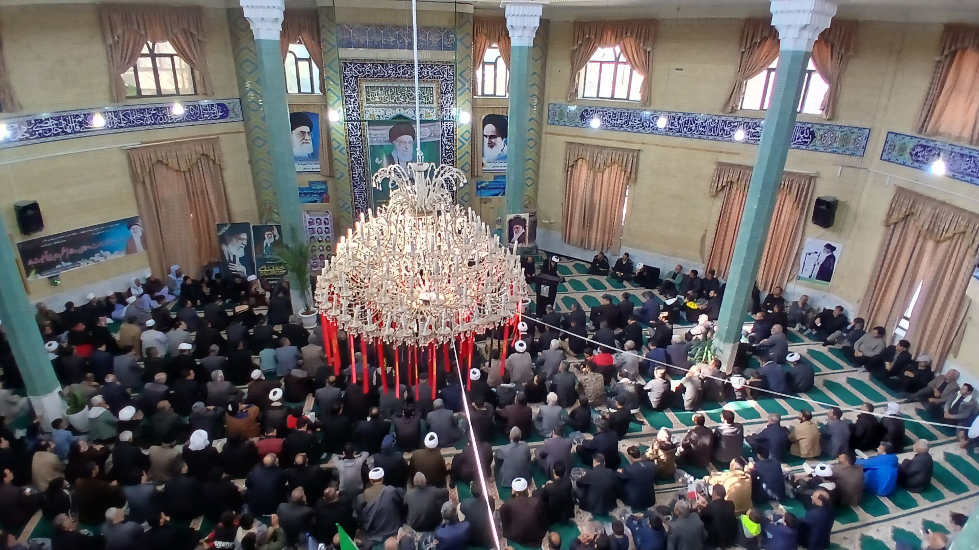 مراسم سوگواری شهادت رهبر انقلاب در مسجد امام علی(ع)