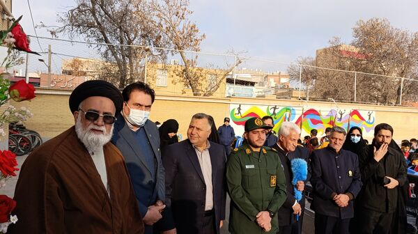 مراسم زنگ مقاومت در دبستان امیرمعزی 
