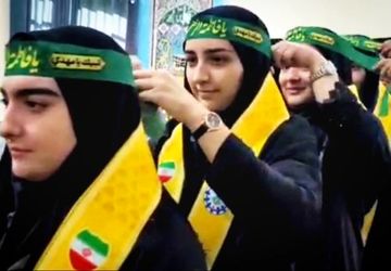 دبیرستان علامه طباطبایی منطقه کشاورز در سوگ فاطمیه