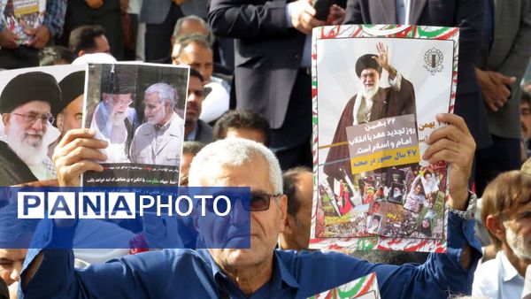 حماسه‌آفرینی فرهنگیان و دانش‌آموزان کهنوجی در جشن سالگرد انقلاب اسلامی