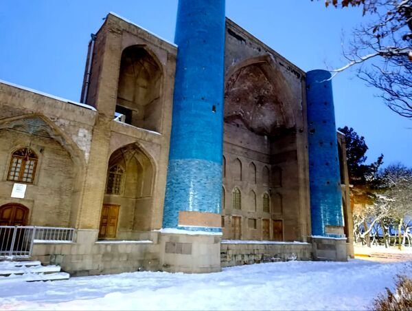 لباس زیبای برفی بر تَن اهر